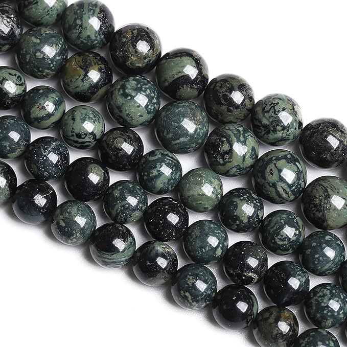 10MM 38PCS Natural Stone Kambaba Jasper Loose Beads for Jewelry Making DIY Bracelet Necklace