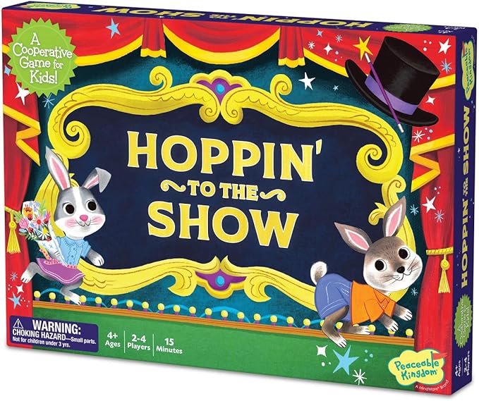 Peaceable Kingdom Hoppin' to The Show Cooperative Game for Kids