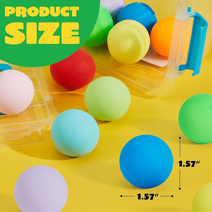 JOYIN 9 Pack Slow Rising Stress Balls, Squishy Sensory Fidget Toys, Hand Therapy Balls for Anxiety Relief, Classroom Prize Box Toys for Kids, Goodie Bag Stuffers, Party Favors