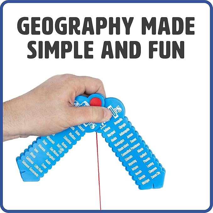 Learning Wrap-Ups States & Capitals - US Geography Keys Tool for Kids Grade 4-6