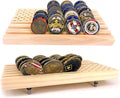 American Flag Solid Wood Military Challenge Coin Display Stand Coin Display Case
