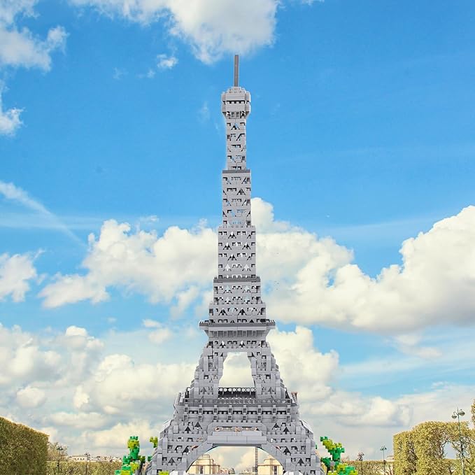 Building Blocks Set 3585 Pieces Architecture Eiffel Tower Model Building Kit World Famous Architecture Model Micro Building Blocks