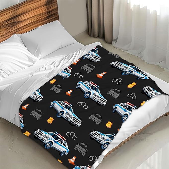 Boys Blanket Cool Car Throw Blankets for Kids Adults, 50x60 Inches Lightweight Sofa Throw for Sofa Couch Bed Office Black Decor Stuff