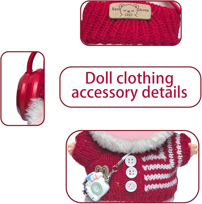 17cm Doll Clothes Set Fashion Doll Clohtes with Accessories of Doll Clothing Suitable for Various Outfits of Dolls (Style P)