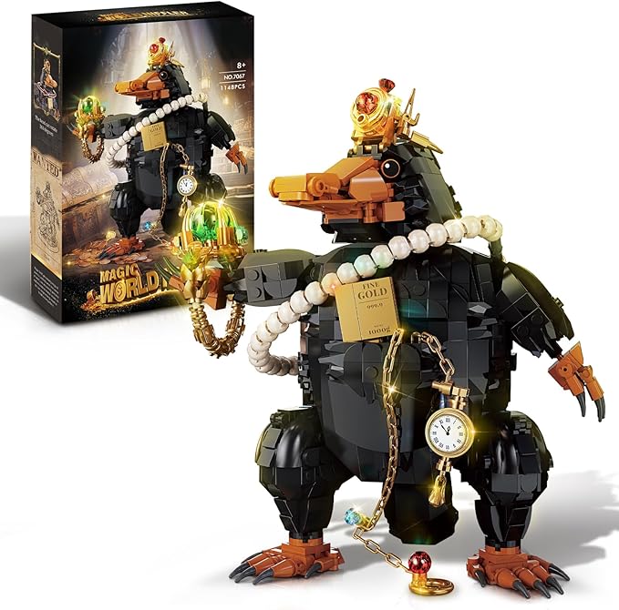 Magic Treasure-Hunting Duck Building Set for Adults, Compatible with Lego Set, 1148PCS Collectible Magical Animal Model Toys, Christmas Birthday Gift for Boys Girls 8+