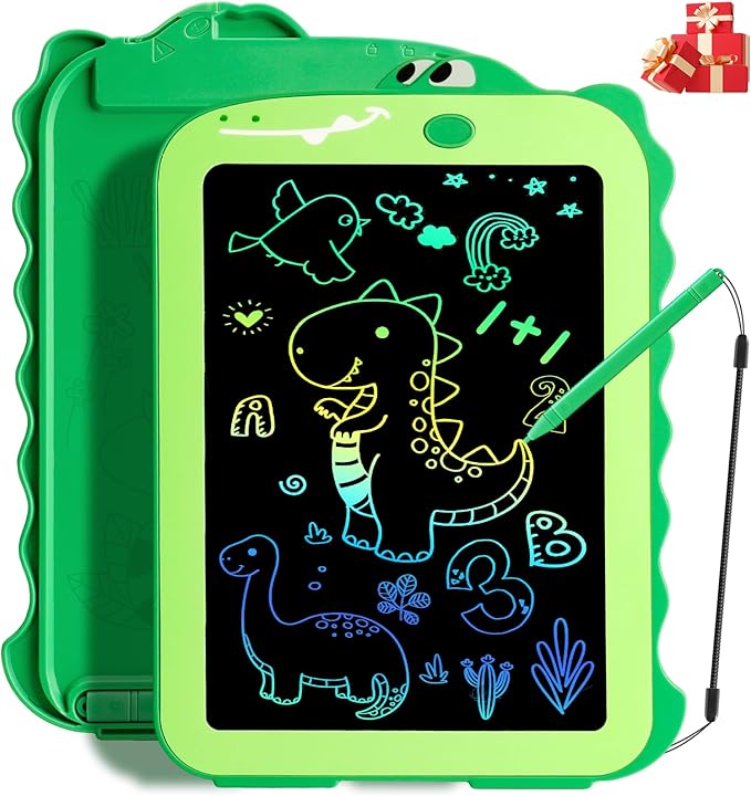 LCD Writing Tablet for Kids, Colorful Toddlers Toys Drawing Board, Educational Kid Toys, Doodle Pad Dinosaur Toys for 3 4 5 6 7 8 Year Old Boys Girls Birthday Party Christmas Gifts,8.5inch