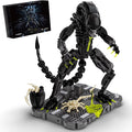 Xenomorph Building Blocks Set, Xenomorph Action Figure Building Sets for Adults with Support Base and Little Facehugger, Horror Gifts for Fans Friends Birthday Christmas Halloween