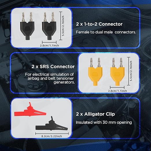 48PCS Automotive Circuit Test Leads Kit Electrical Breakout Leads Automotive Kit Multi Function Auto Diagnostic Tools Multimeter Test Leads Kit