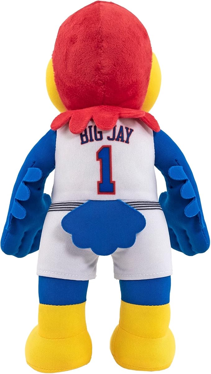 Bleacher Creatures Kansas Jayhawks Big Jay 10" Mascot Plush Figures - A Mascot for Play or Display