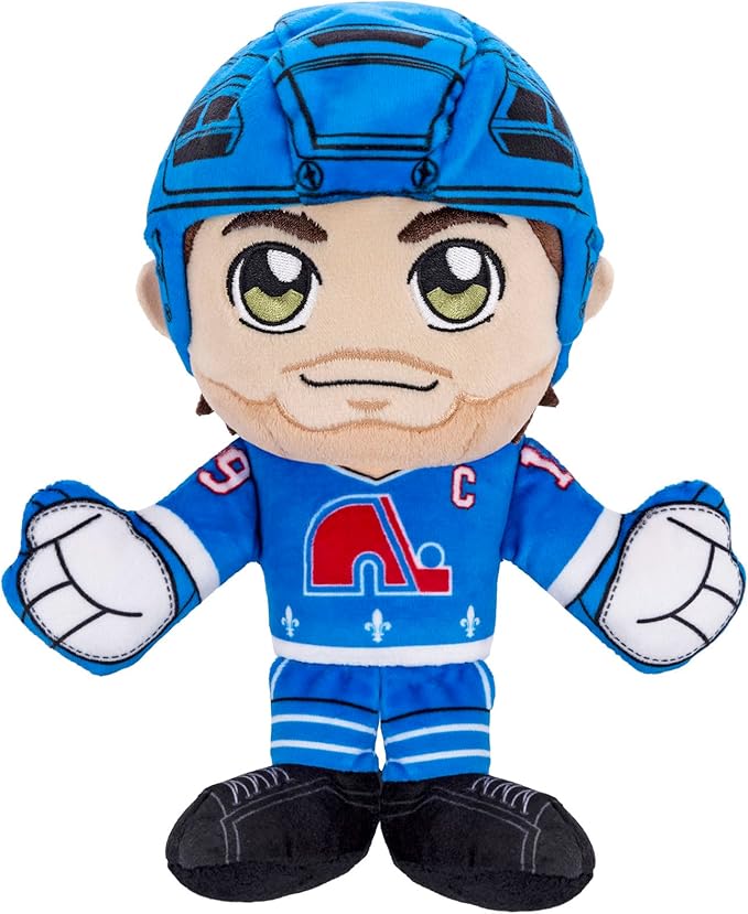 Bleacher Creatures Quebec Nordiques Joe Sakic 8" NHL Kuricha Sitting Plush - Soft Chibi Inspired NHL Superstar