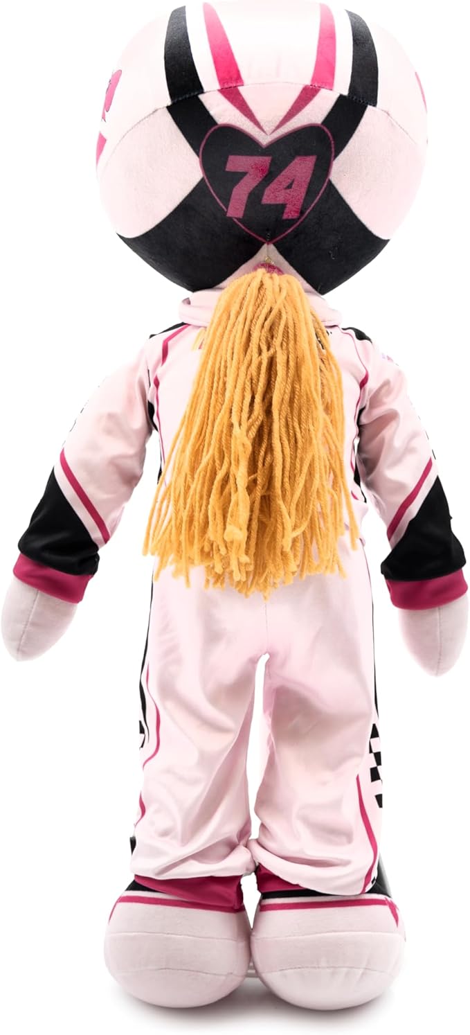 Playtime by Eimmie NASCAR-Themed Soft Baby Doll, 14-Inch Plush Racing Rag Doll for Kids, Sophie Speedster Plush Figure, Fabric Stuffed Toy for All Ages