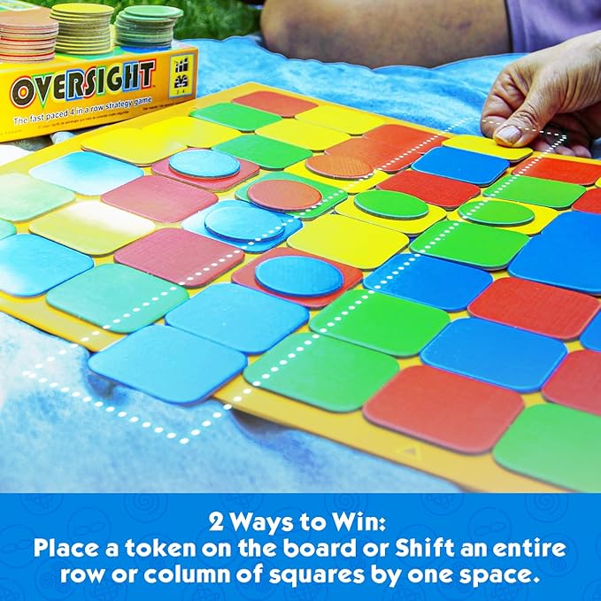 Griddly Kids Oversight – Educational & Fun Strategy Board Game for Family Game Night, Fast-paced Board Games for Adults & Children Alike, Ideal STEM Toys & Kids Games Gift for Children Ages 7+