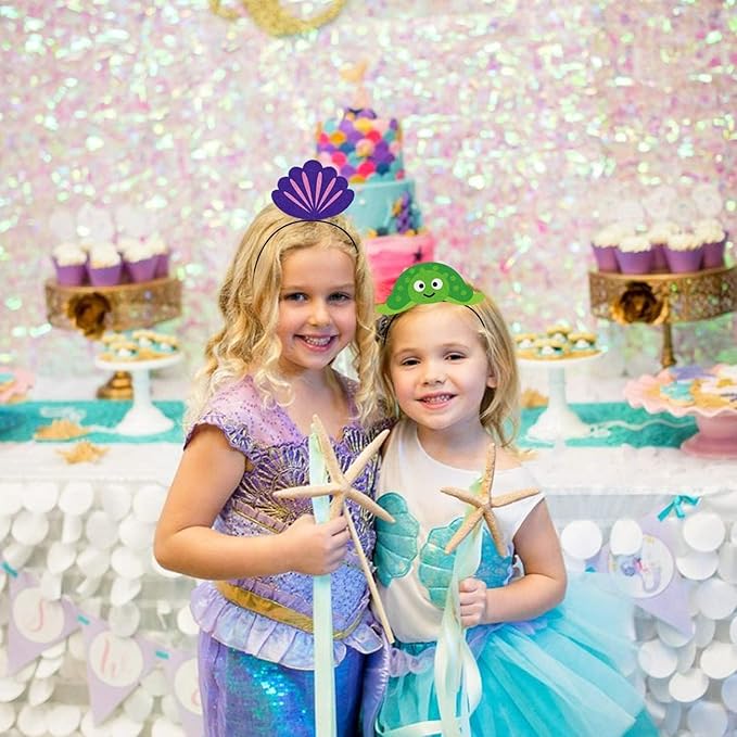 CiyvoLyeen 12Pcs Sea Animal Party Headband Under the Sea Themed Birthday New Year Party Favors for Students Costumes Dress-up Party