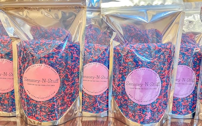 Sensory Bin Filler for Sensory Table - Colored Rice for Sensory Play (Unicorn Rice)