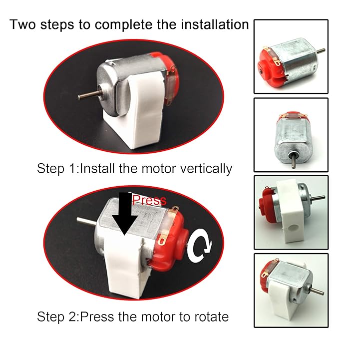 18 Set DC Motors Kit, Mini Electric Hobby Motor 3V -12V 25000 RPM Strong Magnetic with Shaft Propeller, 2 x AA Battery Holder,9V Battery Clip Connector,Plastic Wheels for DIY Science Projects