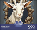 Sheep for Adults Fun 500 Pieces 3D Animal Thickened Wooden Jigsaw Puzzle Toy Intellectual Game Stress Relief Toy Education Game Home Decoration Challenge Educational 500pcs (52x38cm)