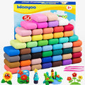 Air Dry Clay, Modelling Clay for Kids, 50 Colors DIY Molding Magic Clay for with Tools, Soft & Non-Sticky, Toys Gifts for Age 3 4 5 6 7 8+ Years Old Boys Girls Kids