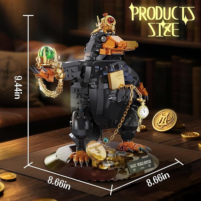 Magic Treasure-Hunting Duck Building Set for Adults, Compatible with Lego Set, 1148PCS Collectible Magical Animal Model Toys, Christmas Birthday Gift for Boys Girls 8+