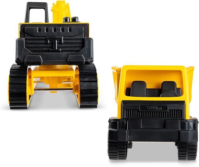 Tonka - Steel Classics Giga Series - Dump Truck & Excavator, 2-Pack