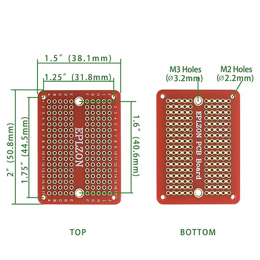 Solderable Breadboard PCB Board Gold-Plated Solder Breadboard for DIY Electronics Projects Apply to Arduino Soldering Projects 3.5"x2.05" (5 Pack + 2 Mini Board,red)