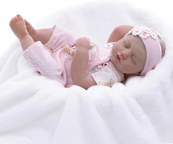 Reborn Baby Dolls – 20 Inch Real Baby Dolls That Look Real, Full Body Vinyl Girl Doll, Lifelike Newborn with Accessories, Comfort Gift for Girls Ages 3+, Pretend Play & Collectors