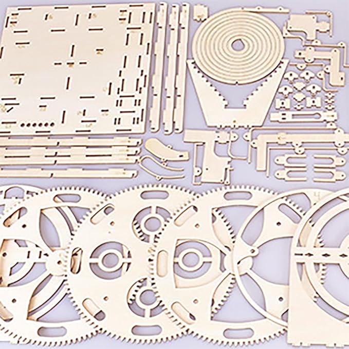 3D Puzzle Marble Run for Adults Wooden Engineering Puzzle Kit Wood Mechanical Puzzles DIY Mode Kits for Age 14+ Years Old