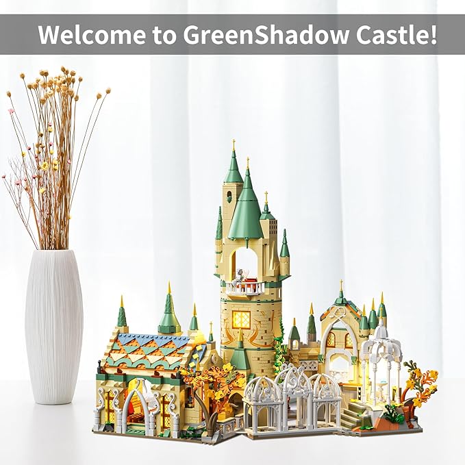 Magic Medieval Castle Architecture Building Block Sets, Creative Ideals Gifts for Boys Girls Adults (1555PCS)