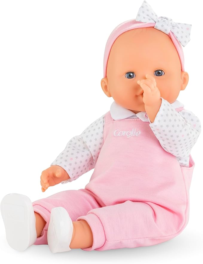 Corolle Lise - 14" Soft Baby Doll with Vanilla Scent, Pink Outfit & Sleeping Eyes for Girls Ages 18 Months+, Cute Reborn Realistic Baby Dolls for 2 Year Old Girls