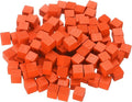 uxcell 300Pcs Wood Blocks for Crafts, 1cm Unfinished Wood Cube Solid Wooden Blank Square Block for DIY Craft Projects Personalized Gifts, Orange