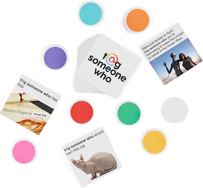 Spin Master Games, Tag Someone Who, The Viral Hit Adult Card Game, Bachelorette Party Activity, Meme Party Game, 3-8 Players, for Ages 18 & Up