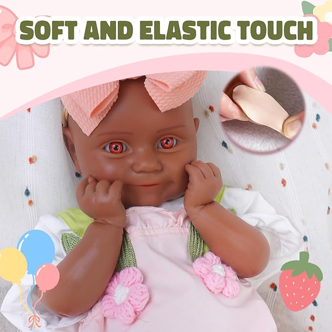 Special Edition, Girl 20 in, Full Silicone Baby Doll, Realistic Baby Dolls, Realistic Veins & Pose, Not Vinyl, Reborn Baby Dolls Silicone Full Body, Gift Set