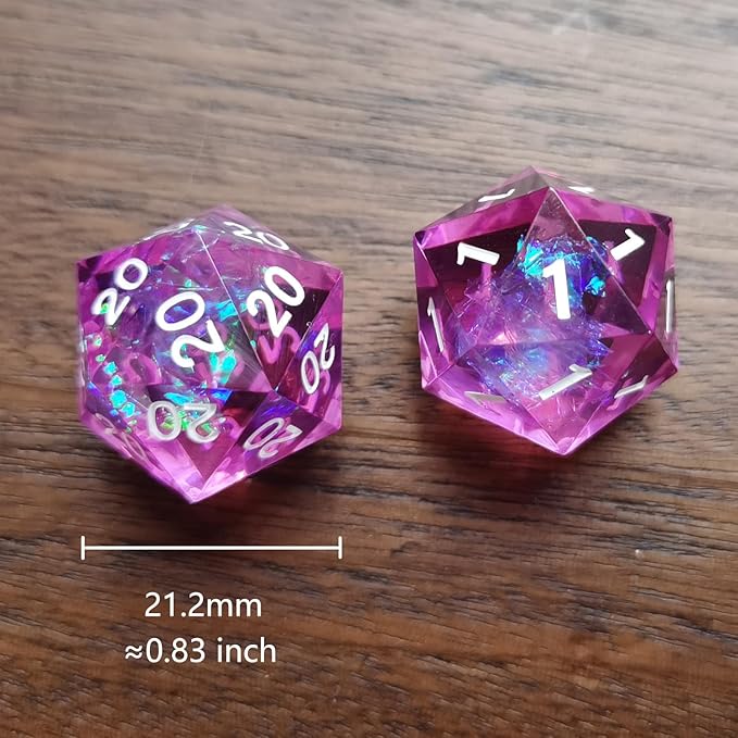 Roll of Fate D20 Dice Set – All Natural 20 or All Natural 1 – Designed for D&D Players Seeking Epic Victories or Failures