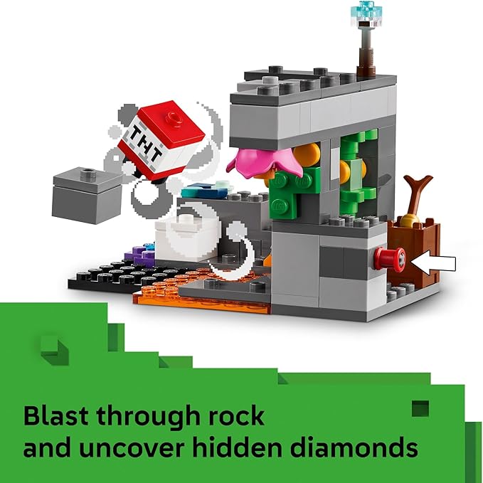 LEGO Minecraft The Warden Encounter Kids Toy - Collectible Building Set for Boys and Girls 7+- with Silent Ranger Minifigure - Stocking Stuffers Gift for Christmas - 21274