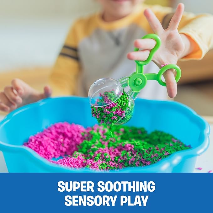 Educational Insights Pluffle® Sensory Station - Sensory Bin Foam Set, No Mess Alternative to Sand Toys & Slime for Toddlers, Fun Table Filler for Home or Classroom, Kids Ages 3+