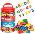 JoyCat 104 Pieces Magnetic Letters Numbers Alphabet Fridge Magnets ABC 123 Preschool Educational Learning Plastic Colorful Toy Set Uppercase Lowercase Math Symbols for Toddlers Kids