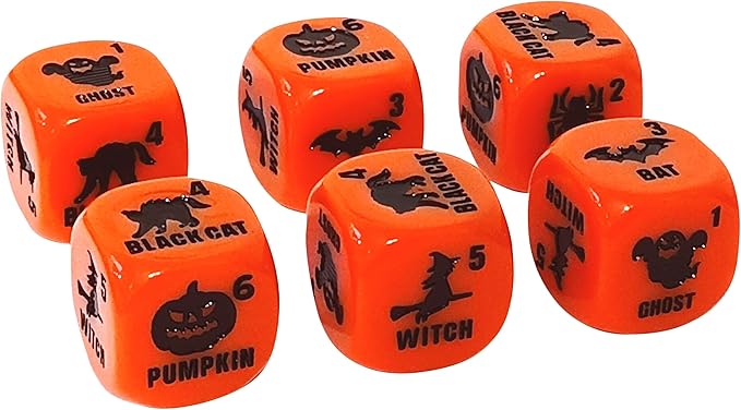 Ditch the Witch Dice Game for Ages 8+ – Fast-Paced Family Games with Custom 6 Sided Dice, Witch Counter, and Directional Play – Halloween Fun for 2-4 Players, Perfect for Gifting or Family Game Night