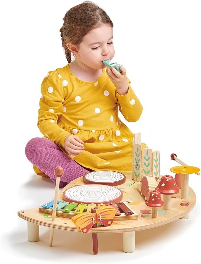 Tender Leaf Toys - Musical Table - A Complete Musical Instrumental Set for Kids Age 3+