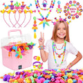 NIDOOT 550Pc+ Pop Beads Jewelry Making kit for Girls 4-6, Arts and Crafts for Kids Ages 4-8, Toys for 4 5 6 Years Old Girl Birthday Christmas Gifts Ideas, Bracelet Necklace Ring Snap Bead Set