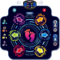 Kids Electronic Dance Pad with 6-Button & Wireless Bluetooth, Music Dance Game Mat with Built-in Music 9 Levels and 3 Modes, Birthday Gifts, Toys for Girls Ages 4-8, 8-12