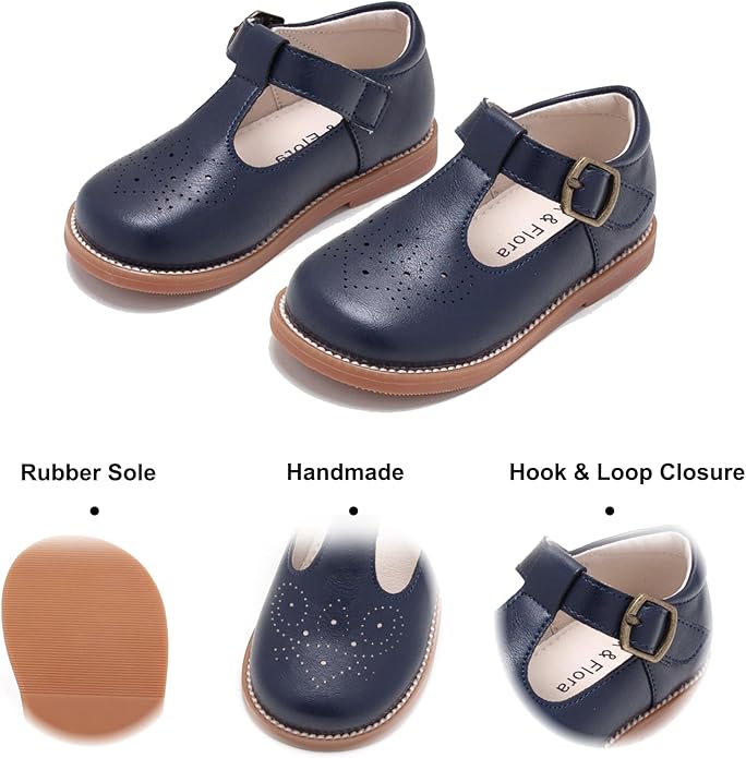 Felix & Flora Toddler Little Girl Mary Jane Dress Shoes - Ballet Flats for Girl Party School Shoes