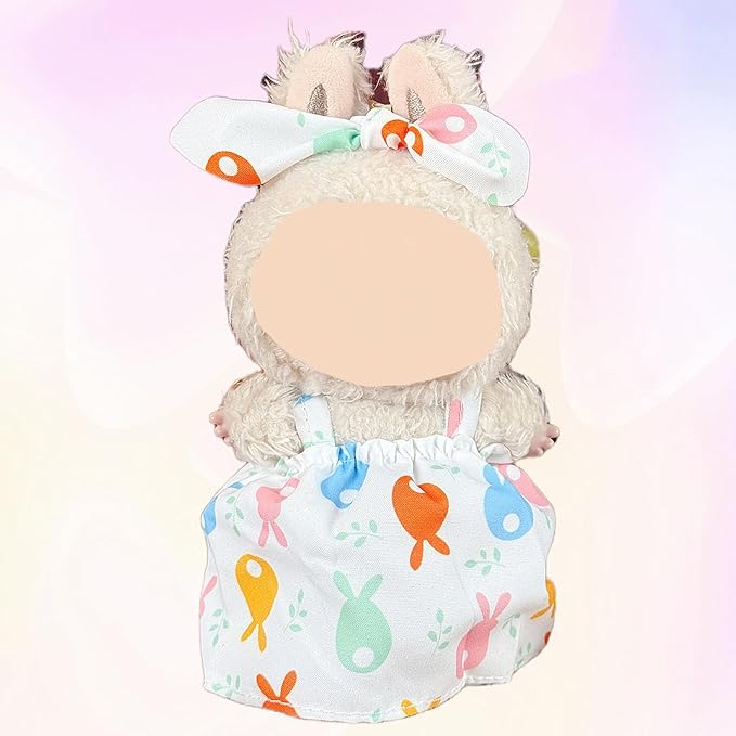 4 Pack—17cm Doll Clothes,Premium Doll Outfit with Accessories,Doll Princess Skirt,Cute Clothes Outfit for 17cm Dolls,End Dolls Fashion Clothing Set(No Dolls and Shoes) (Set 7)