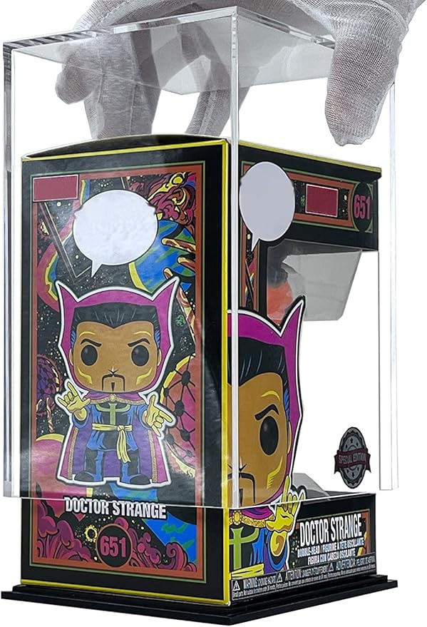 SVENJBB Acrylic Display Case, Acrylic Protector Compatible with Funko POP! 4 Inch Vinyl Figures, Full Assembly Clear Box for Collectibles and Figures, 5x3.93x6.7 Inch