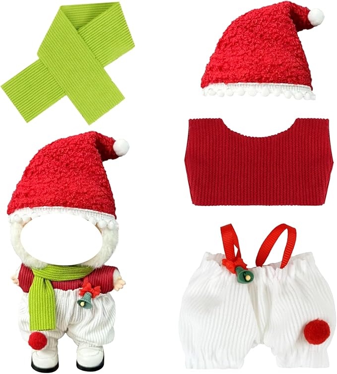 Doll Clothes 17cm/15cm Outfit Set Party Clothes High-End Fashion Outfits Suitable Accessories Christmas Cloak Halloween Premium Clothing 5.91-6.7 inch (No Doll) (LBB-258)