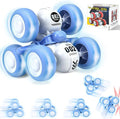 Pull Back Truck for Toddler Boys for Ages 3-5,6 Rounds Inertia 360° Rotating Stunt Car Toys 3 4 5 6 Year Old Kids,Push and Go Vehicle Toy Party Favors for Boys Girls Birthdays Present (Blue)