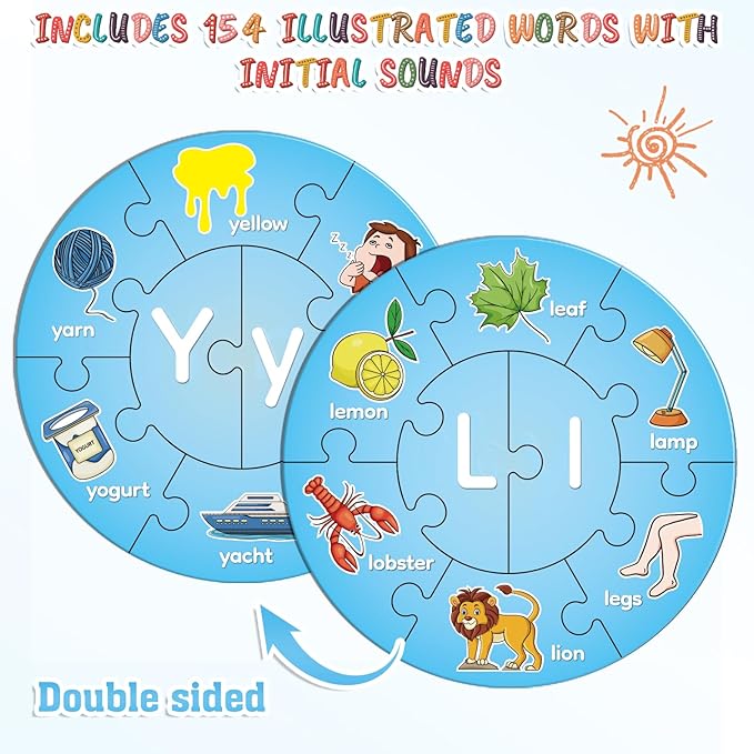 Alphabet Puzzle, ABC Alphabet Learning Toys for Kids Ages 3-5, Pre-k Lowercase Uppercase Letter Game for Toddlers, Kindergarten Classroom Must Haves Educational Preschool Learning Activities