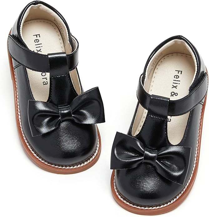 Felix & Flora Toddler Little Girl Mary Jane Dress Shoes - Ballet Flats for Girl Party School Shoes