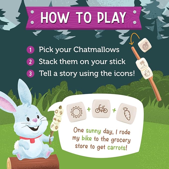 Educational Insights Campfire Chatmallows™ – Creative Story Cubes & Social Skills Activities, Conversation Starter Games, Interactive Storytelling and Sequencing Set for Imaginative Kids Ages 4+
