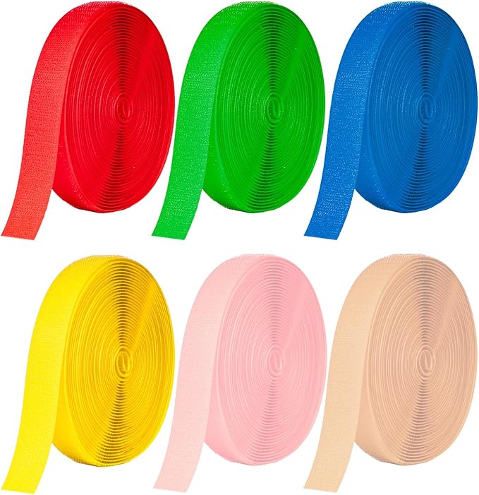 Voeveca 6 Rolls 156 Feet Carpet Marker Strips for Classroom Back to School Decorations Nylon Carpet Strip for School Preschool Supplies Daycare Office (Multicolored)