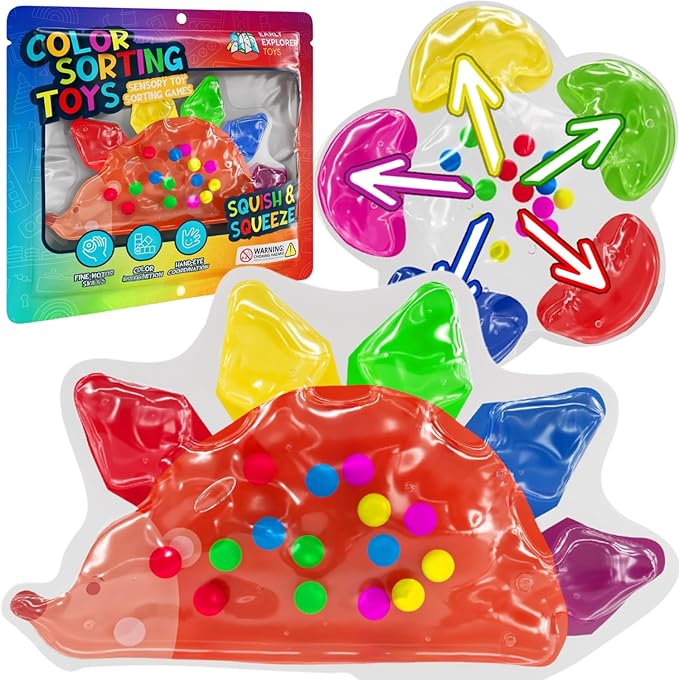 Color Sorting Toy Perfect for Fine Motor Skills Toys for 3 4 5 Years Old Toddler Montessori Travel Toys Sensory Toy for Toddler Preschool Gift for Calm Down Color