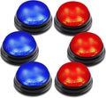 BEAN LIEVE 6-Pack Game Buzzers - Team Answer Buzzers with Lights and Sound Classroom Buzzers Buzzer Buttons for Game Show Develops Social Skills